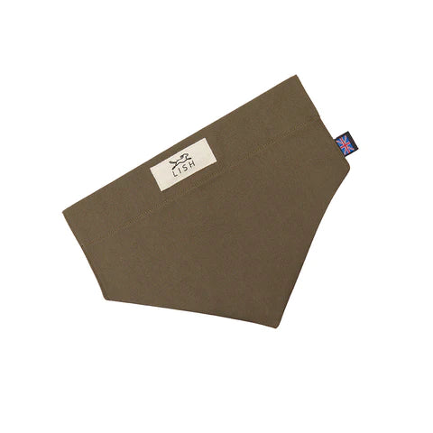 Winkley Olive Green Designer Dog Neckerchief
