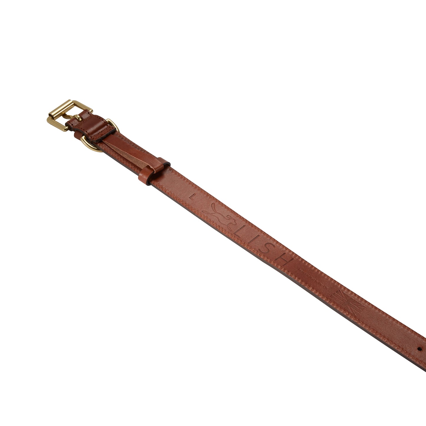 Coopers Toffee Brown Italian Leather Dog Lead