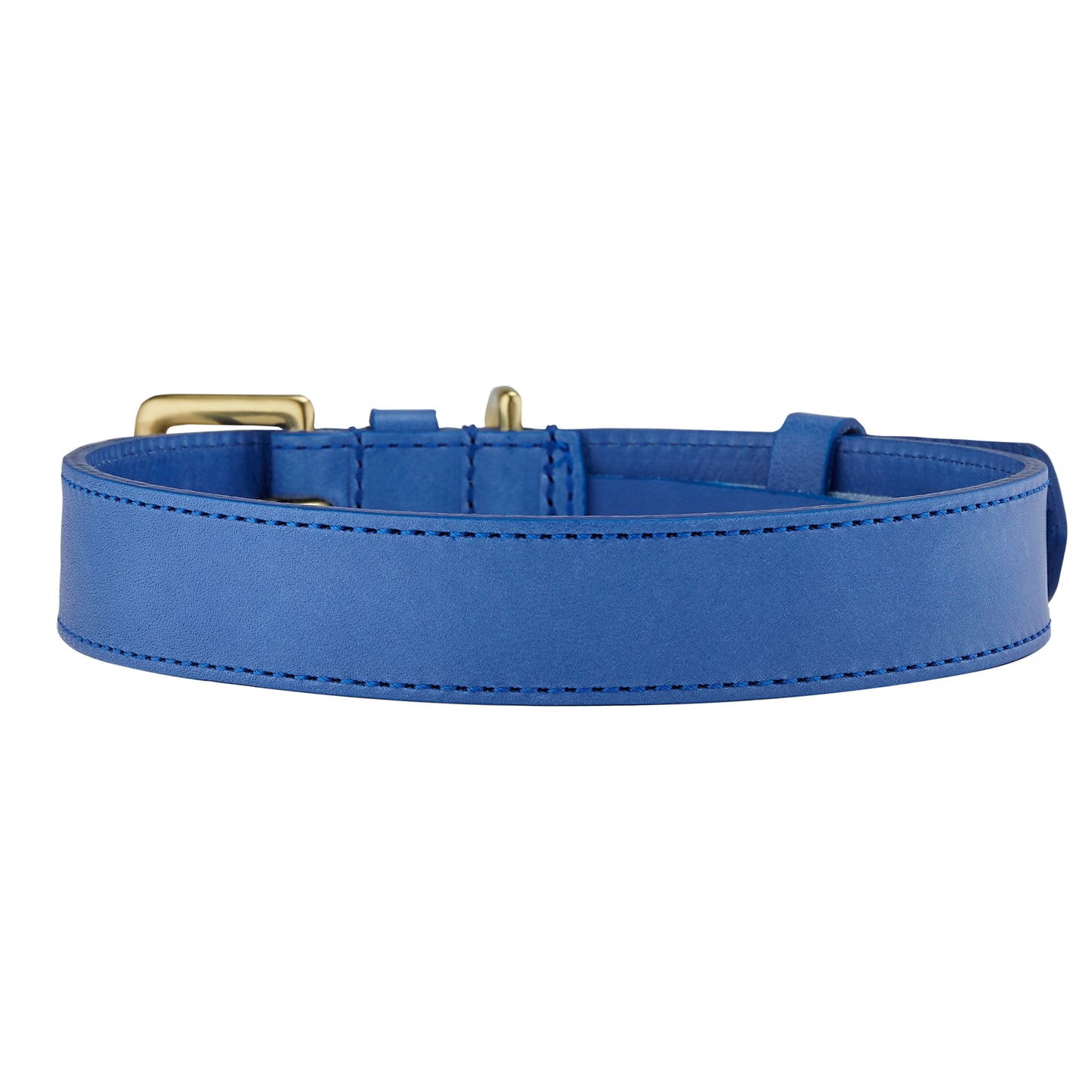 Coopers Cobalt Blue Luxury Leather Designer Dog Collar