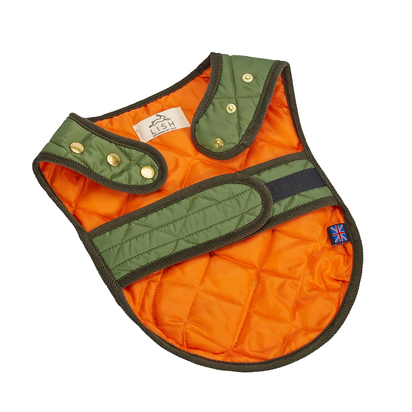 Elwin Khaki Recycled Designer Luxury Dog Coat