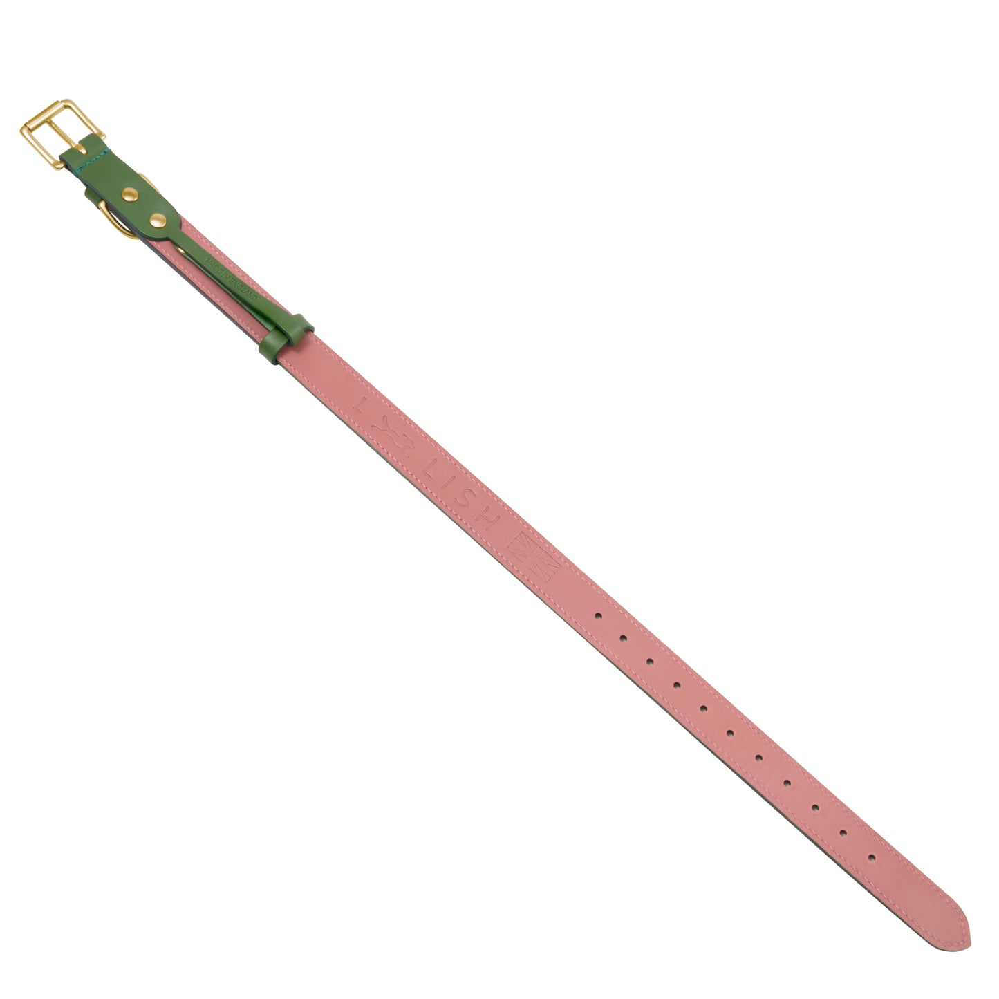 Spencer Pistachio Green Designer Luxury Leather Dog Collar