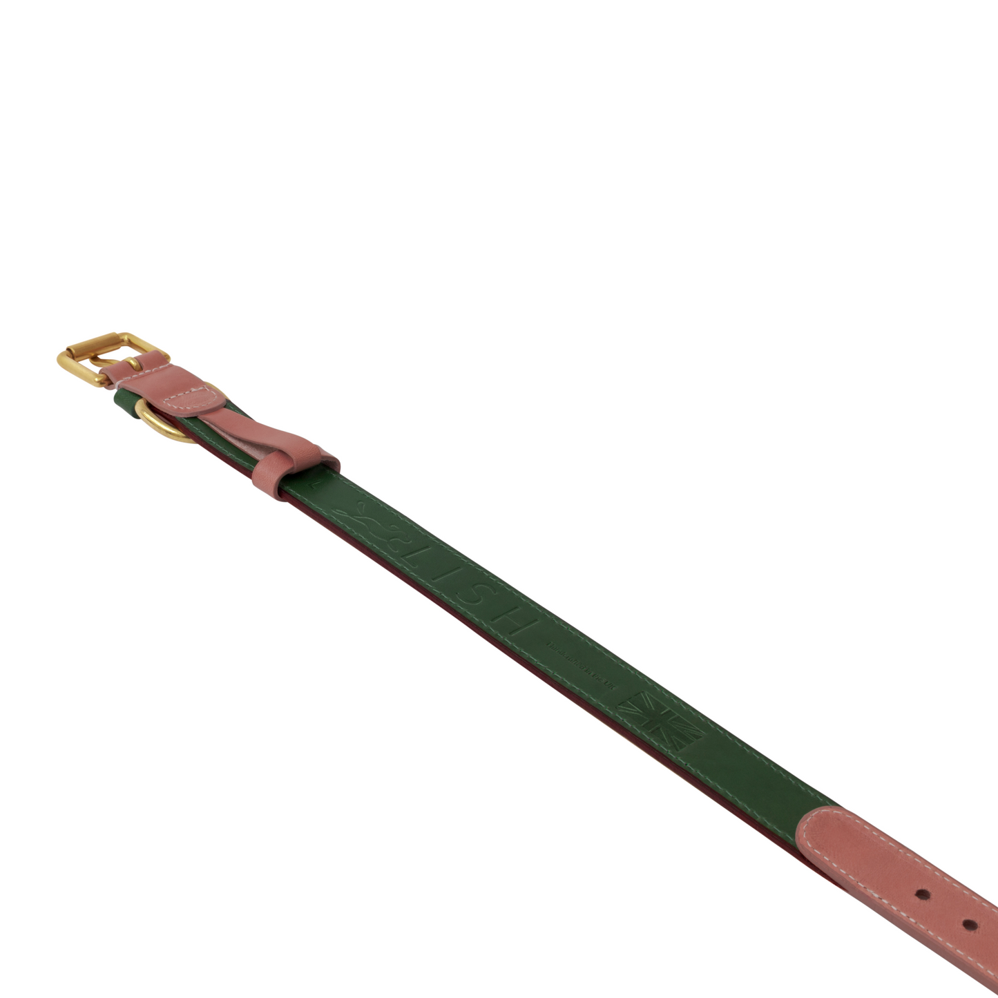Walter Pink Italian Leather Dog Lead