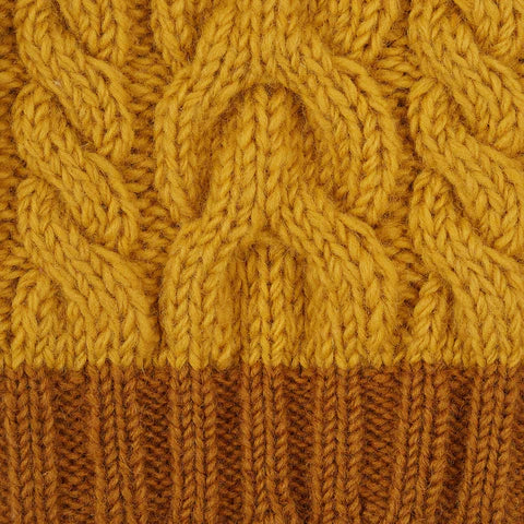 Wilmot Mustard Yellow Cable Designer Dog Jumper