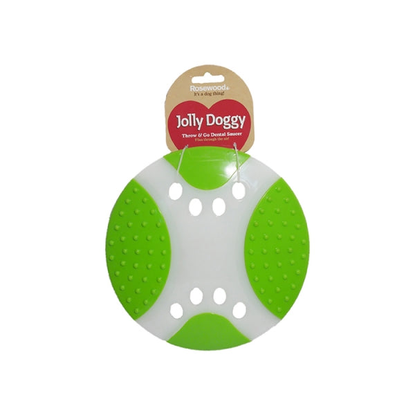 Throw and Go Dental Saucer Dog Toy