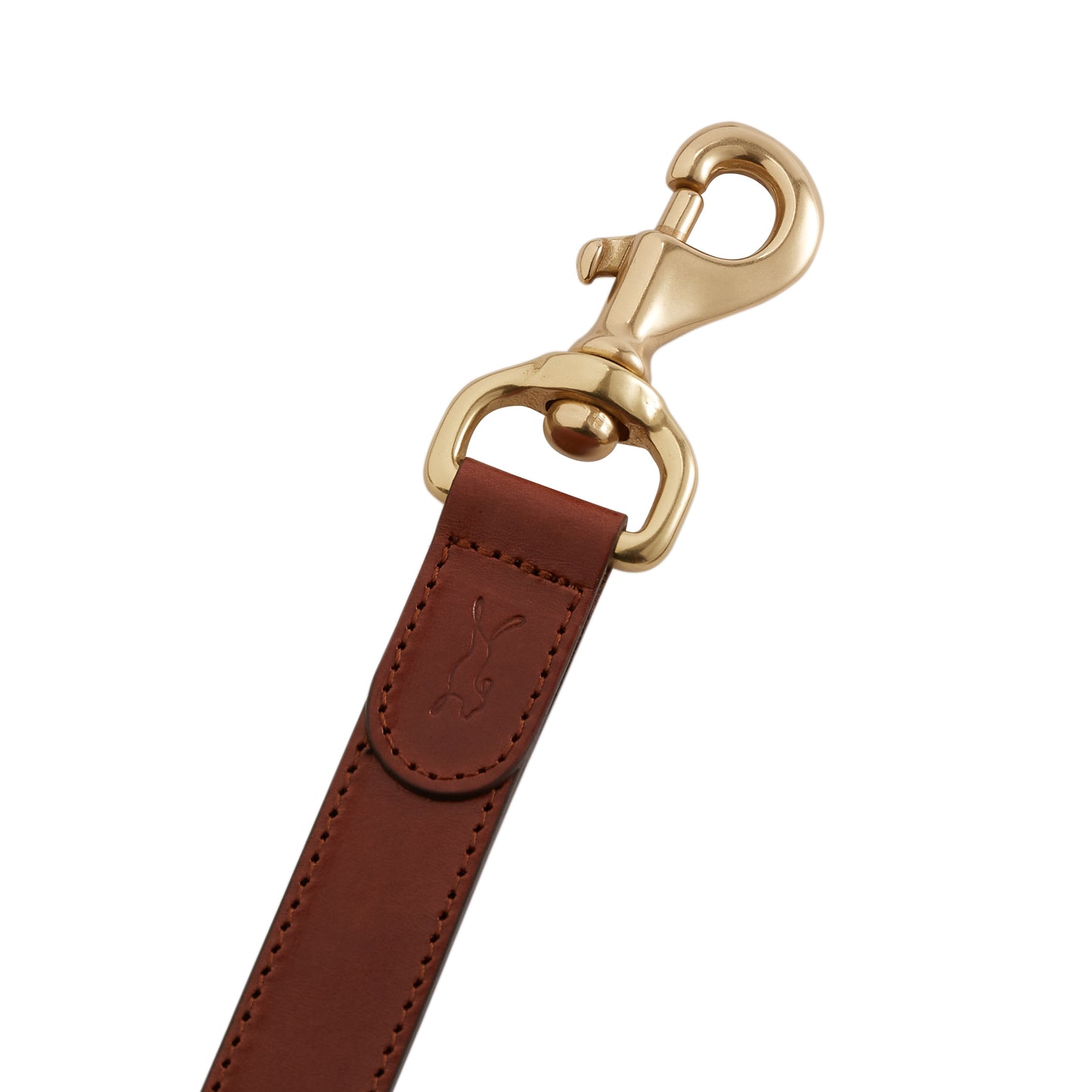 Coopers Toffee Brown Italian Leather Dog Lead