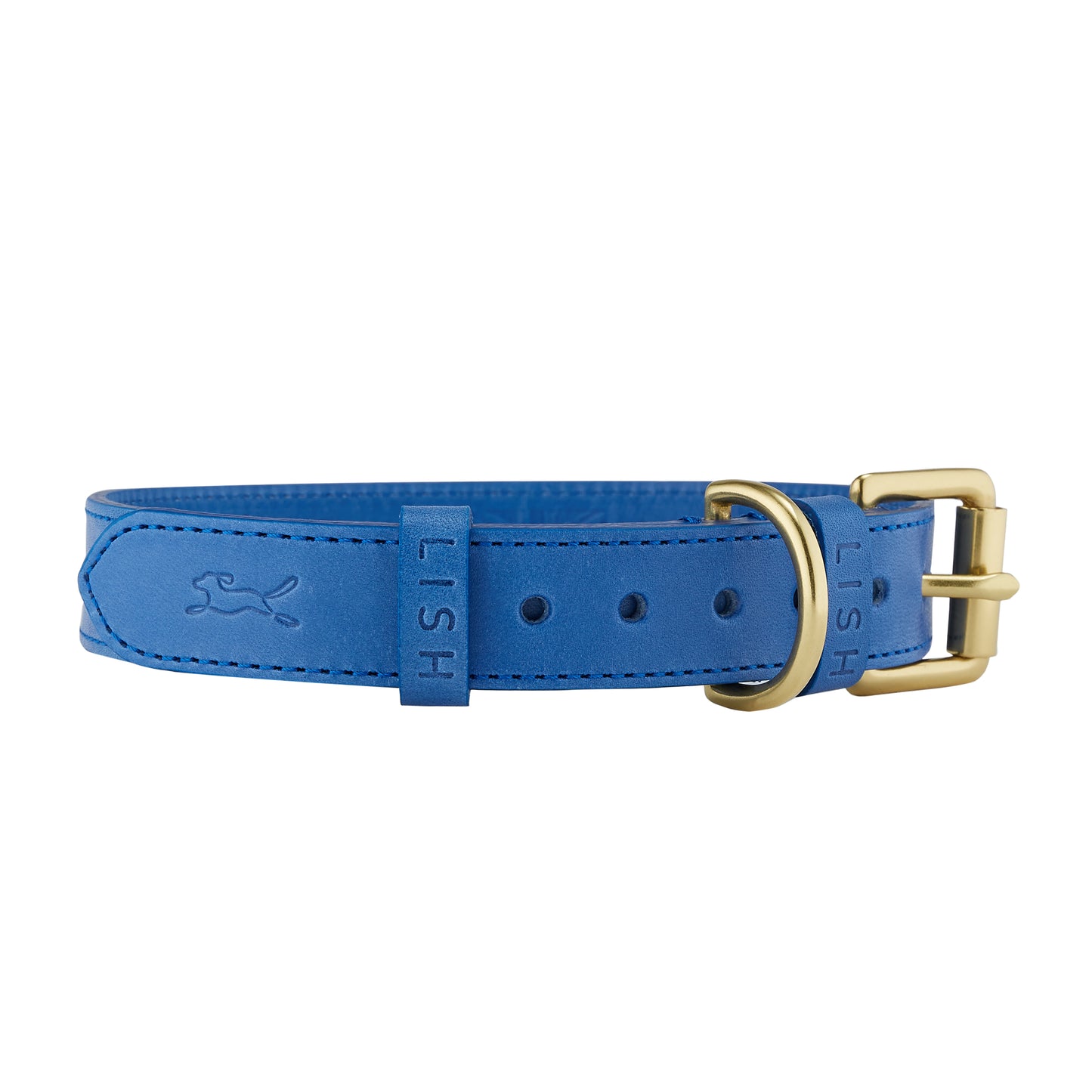 Coopers Cobalt Blue Luxury Leather Designer Dog Collar