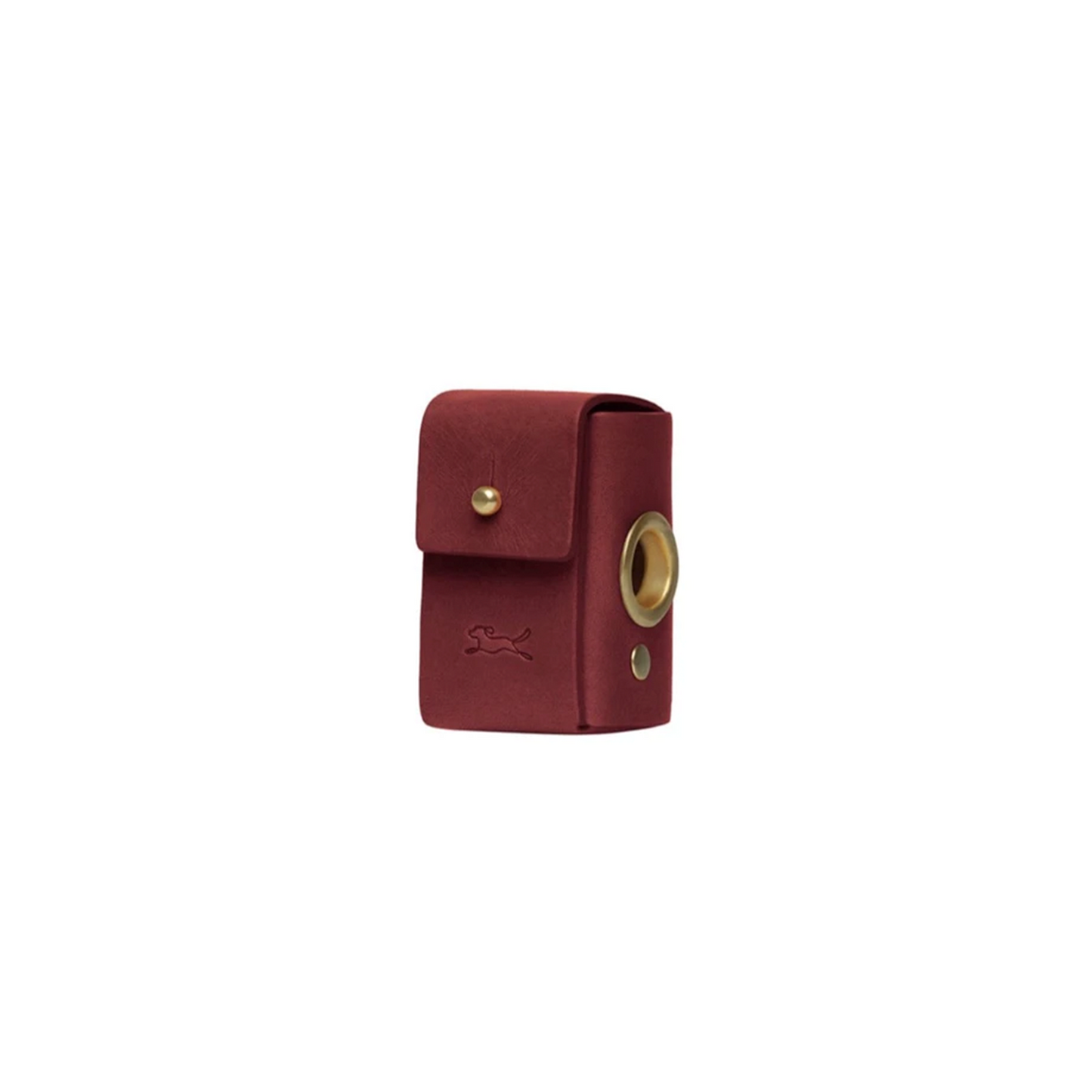 Coopers Maple Red Leather Luxury Designer Poop Bag Dispenser