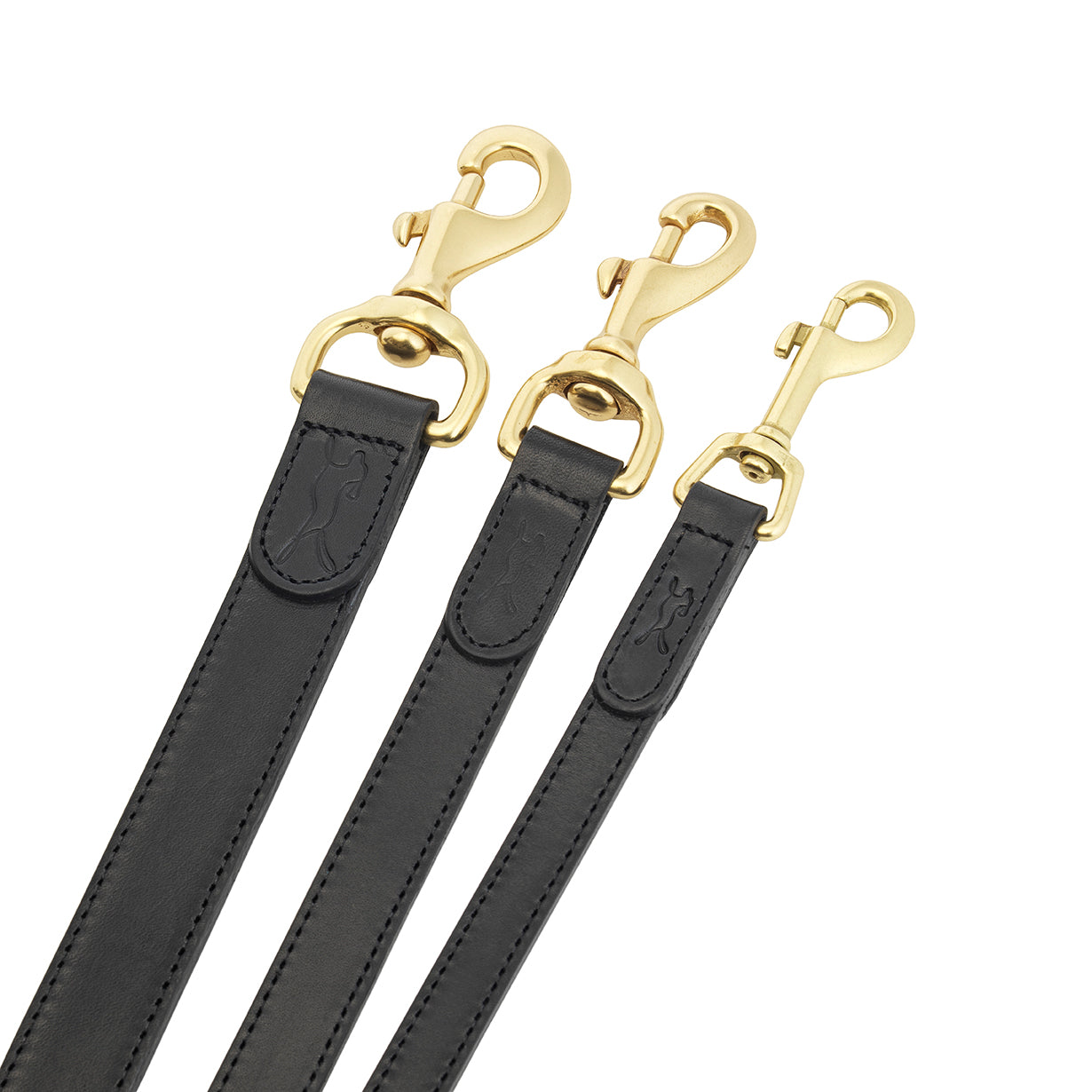 Coopers Black Luxe Designer Leather Dog Lead