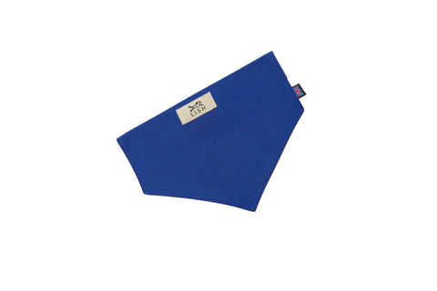 Winkley Royal Blue Cotton Designer Dog Neckerchief