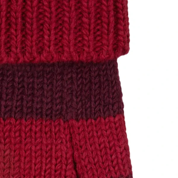 Smithy Crimson & Plum Red Stripe Luxury Polo Neck Dog Sweater