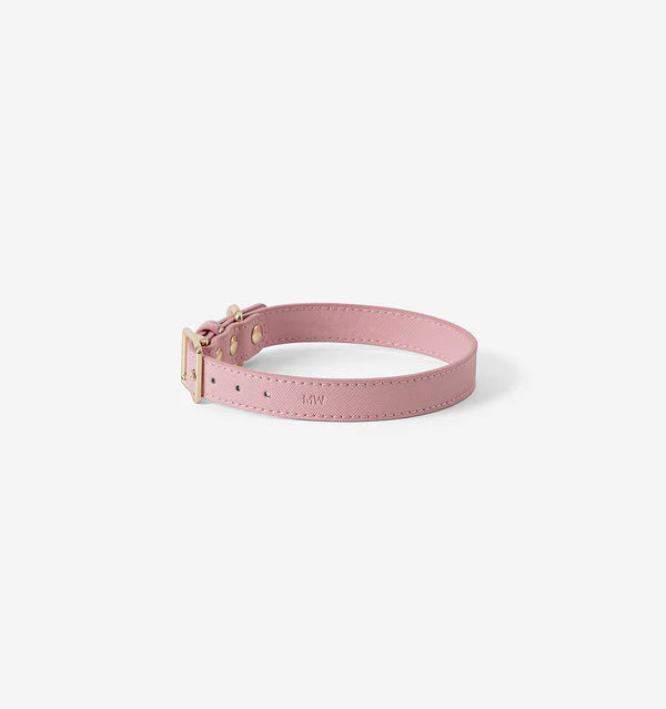 Light Pink Leather Collar